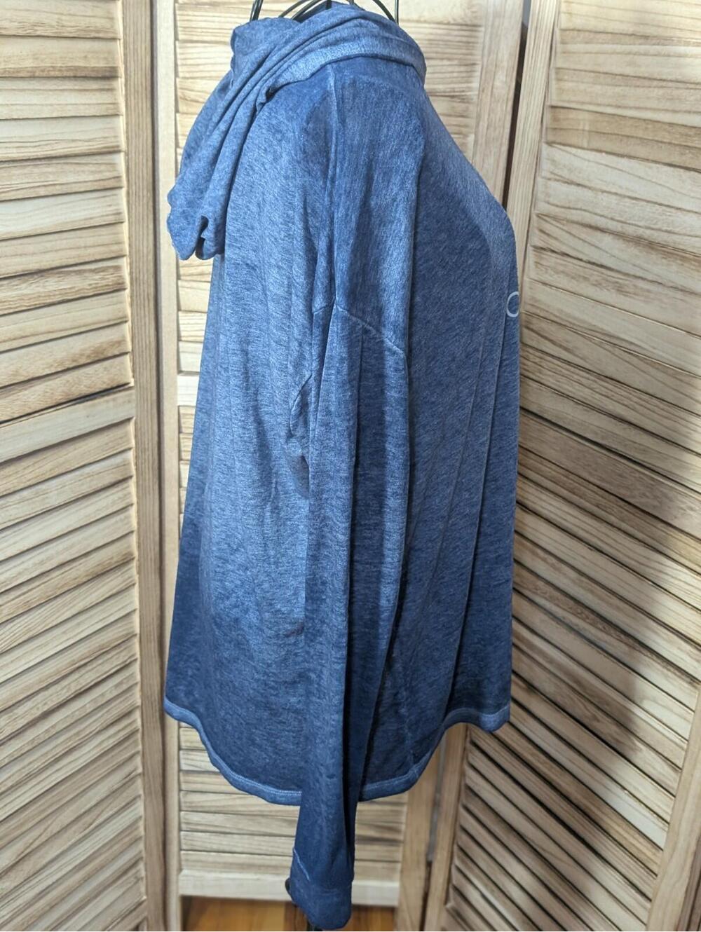 Calvin Klein Jeans Women's Logo Lightweight Relaxed Fit Hoodie Blue Medium - Picture 2 of 4